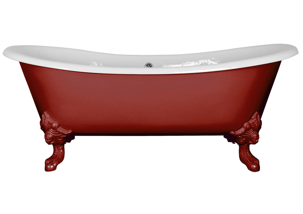 Hurlingham Tebb Freestanding Cast Iron Bath 1840 x 790mm