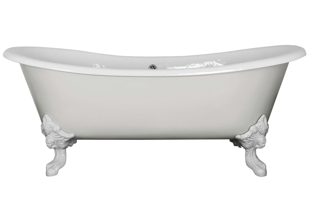Hurlingham Tebb Freestanding Cast Iron Bath 1840 x 790mm