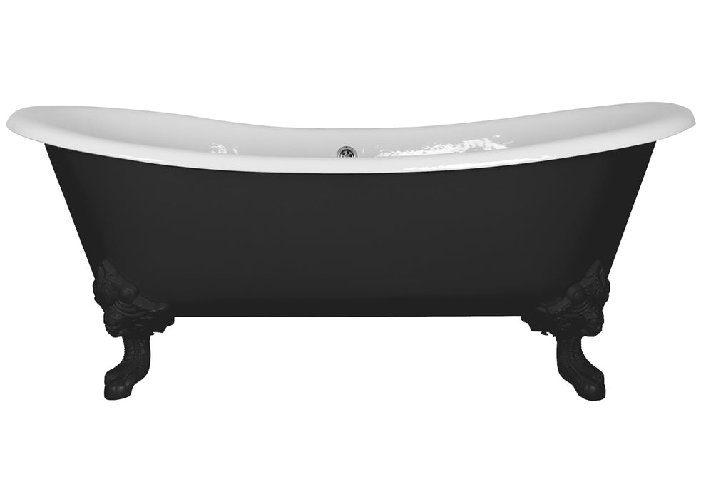 Hurlingham Tebb Freestanding Cast Iron Bath 1840 x 790mm