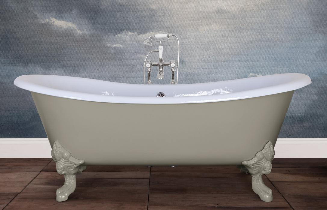 Hurlingham Tebb Freestanding Cast Iron Bath 1840 x 790mm