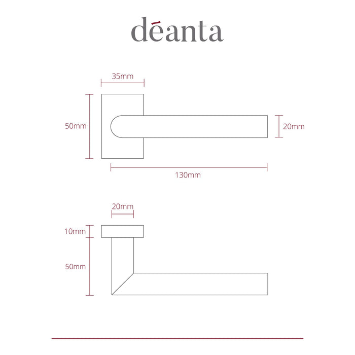 Deanta Ares Matt Black Urban Handle