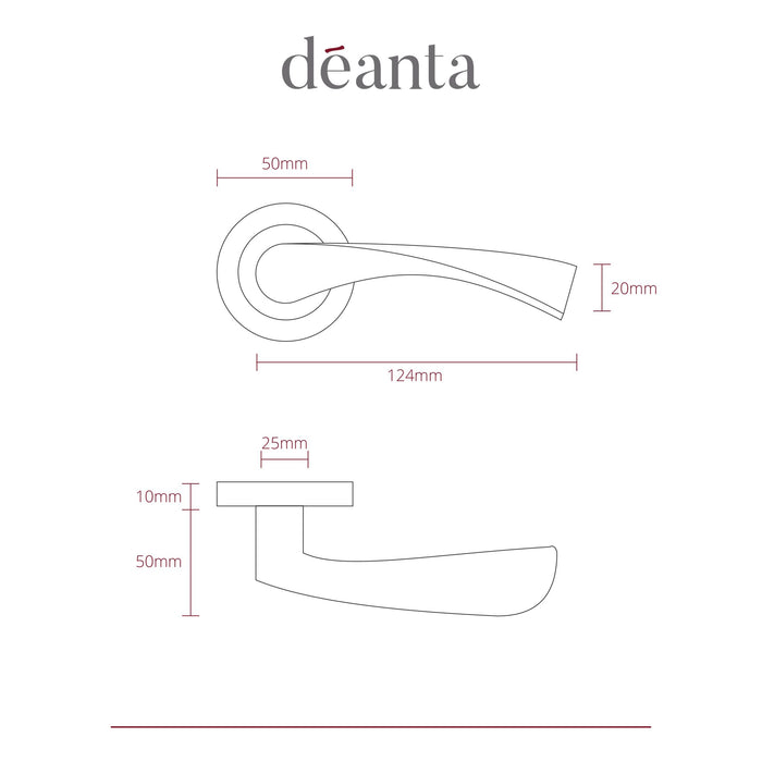 Deanta Fortuna Satin Finish Handle