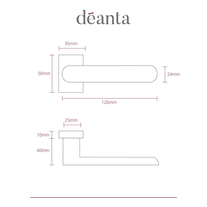 Deanta Juno Matt Black Urban Handle
