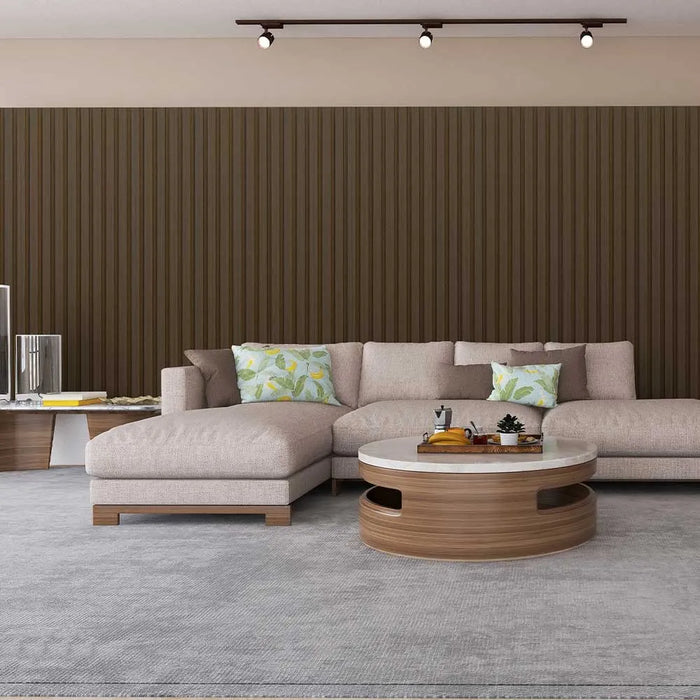 MB Thermo-Slat Hickory Brown PVC Slat Panel