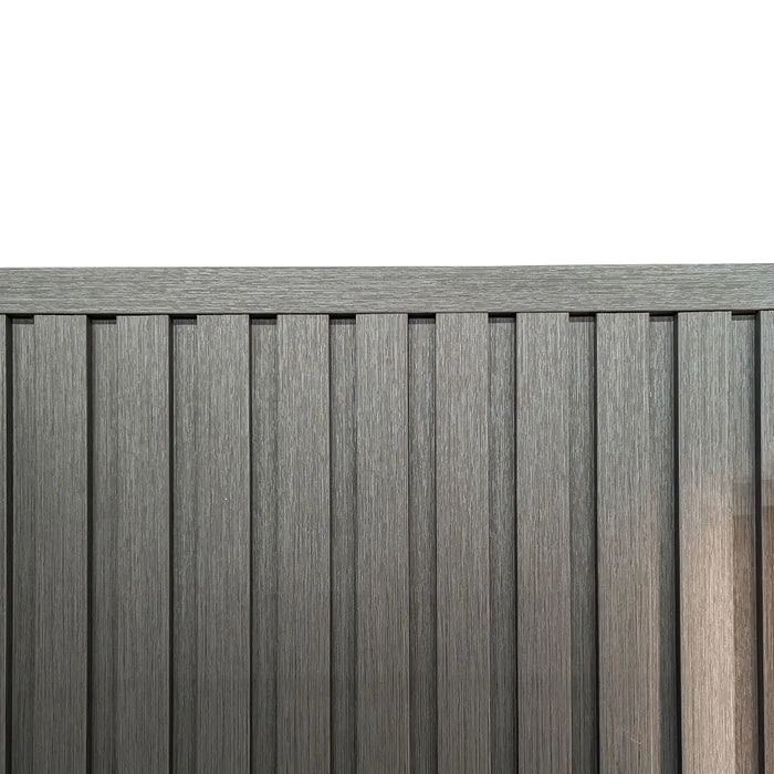 Thermo-Slat Panel Charcoal White Universal Trim