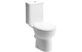 Toscara Close Coupled Open Back WC & Soft Close Seat