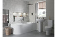 Toscara Close Coupled Open Back WC & Soft Close Seat
