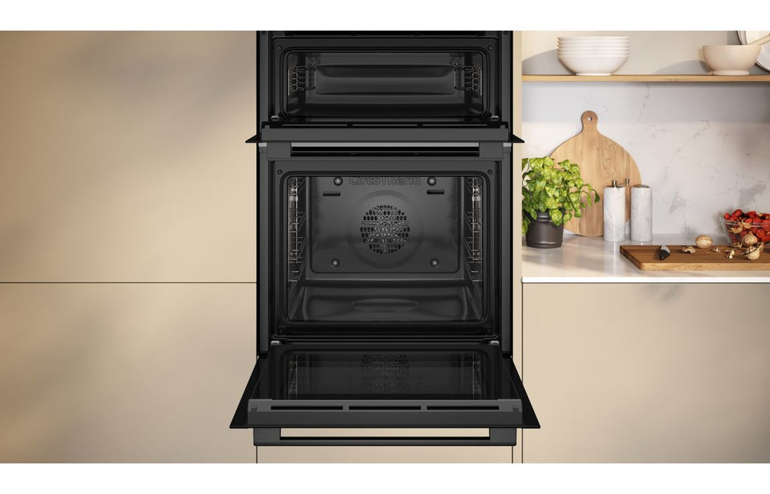 Neff N50 U1ACE2AG3B Double Electric Oven - Graphite Grey