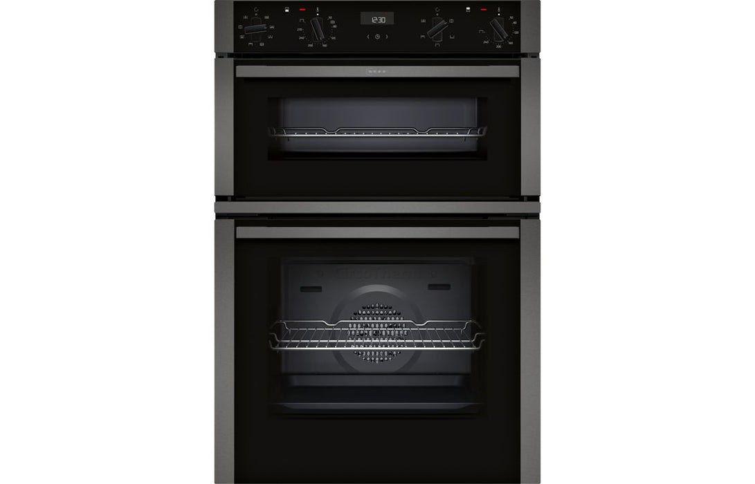 Neff N50 U1ACE2AG3B Double Electric Oven - Graphite Grey