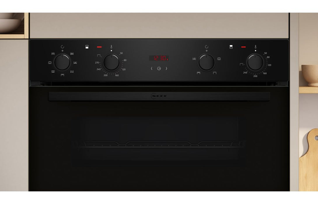 Neff N30 U1DCC0AK3B Double Electric Oven - Black