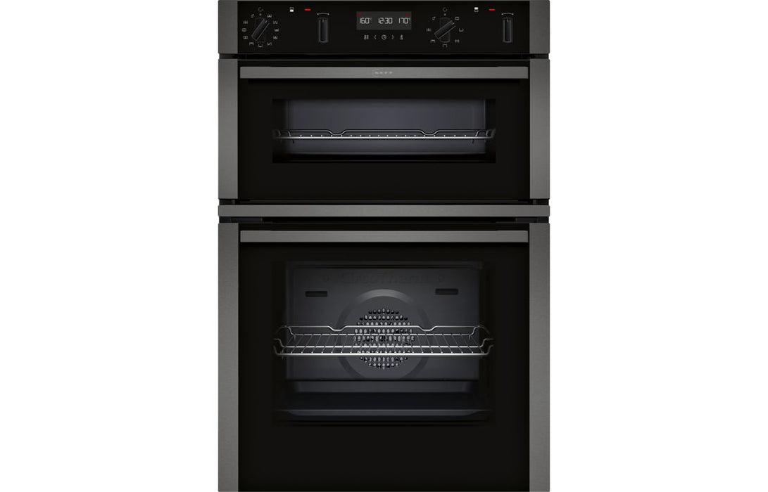 Neff N50 U2ACH7AG7B Double Pyrolytic Oven - Graphite Grey