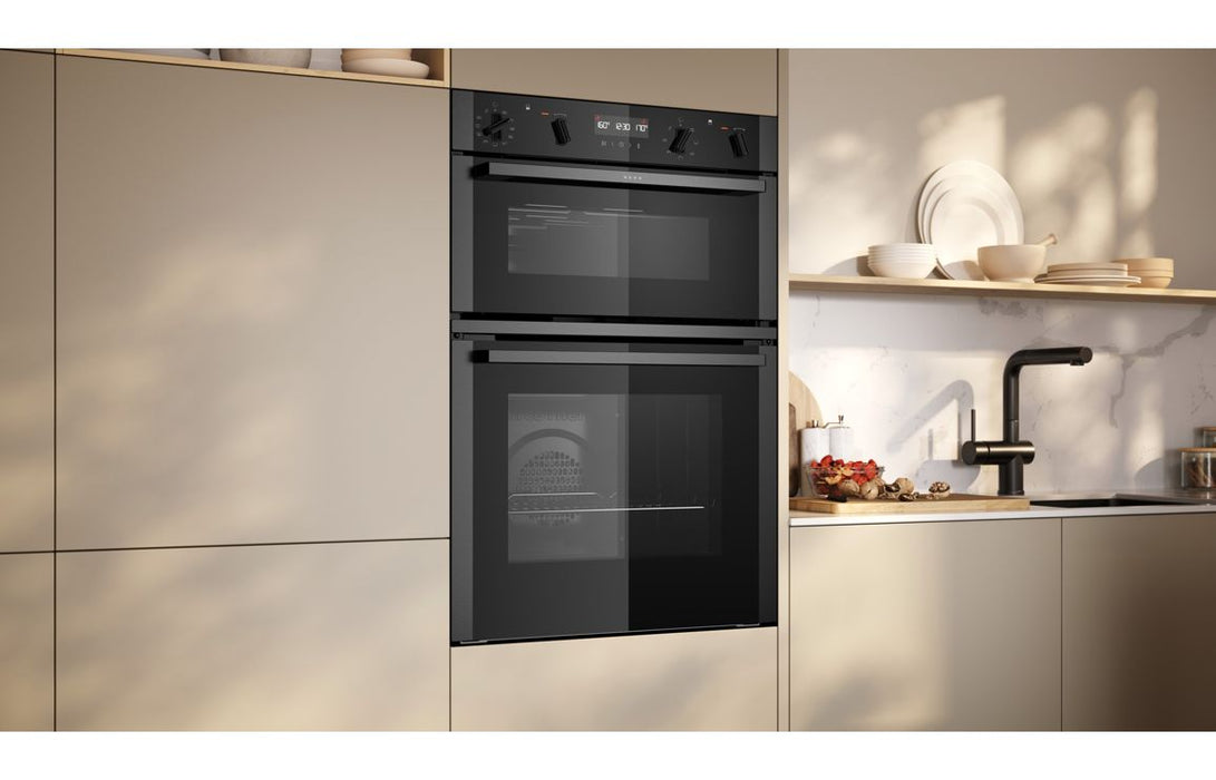 Neff N50 U2ACH7AG7B Double Pyrolytic Oven - Graphite Grey