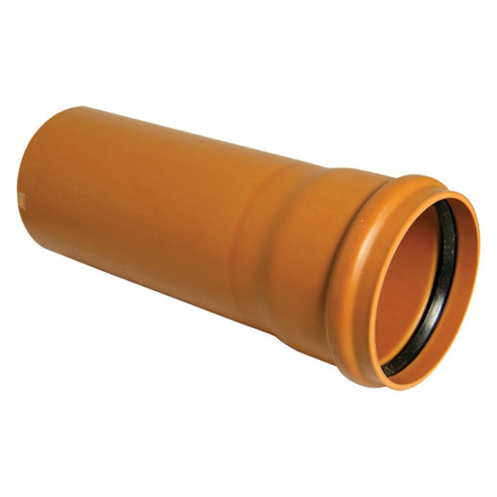 Single Socket Underground Pipe 110mm (6m Length)