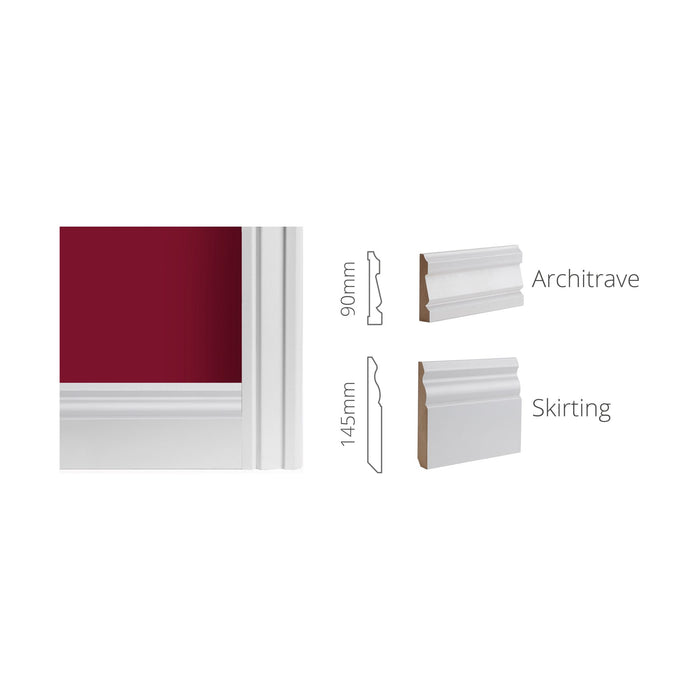 Deanta White Primed Ulysses Skirting
