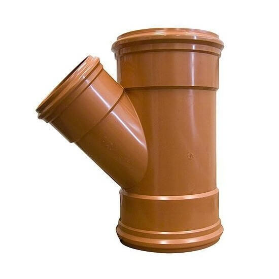Double Socket Underground Branch 160mm/110mm 45°