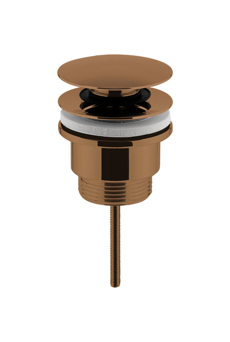 Universal Push Button Basin Waste - Brushed Bronze