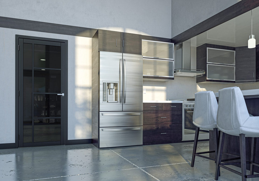 Deanta Brixton Black Prefinished Tinted Glaze Door