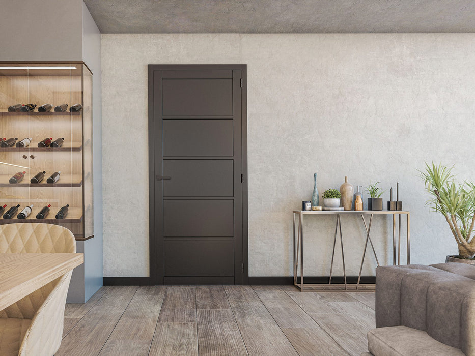 Deanta Shoreditch Black Prefinished Door