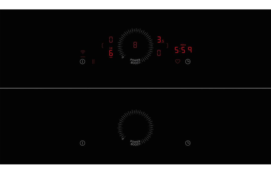 Neff N70 V57THQ4L0 70cm Venting Combi Induction Hob - Black & St/Steel