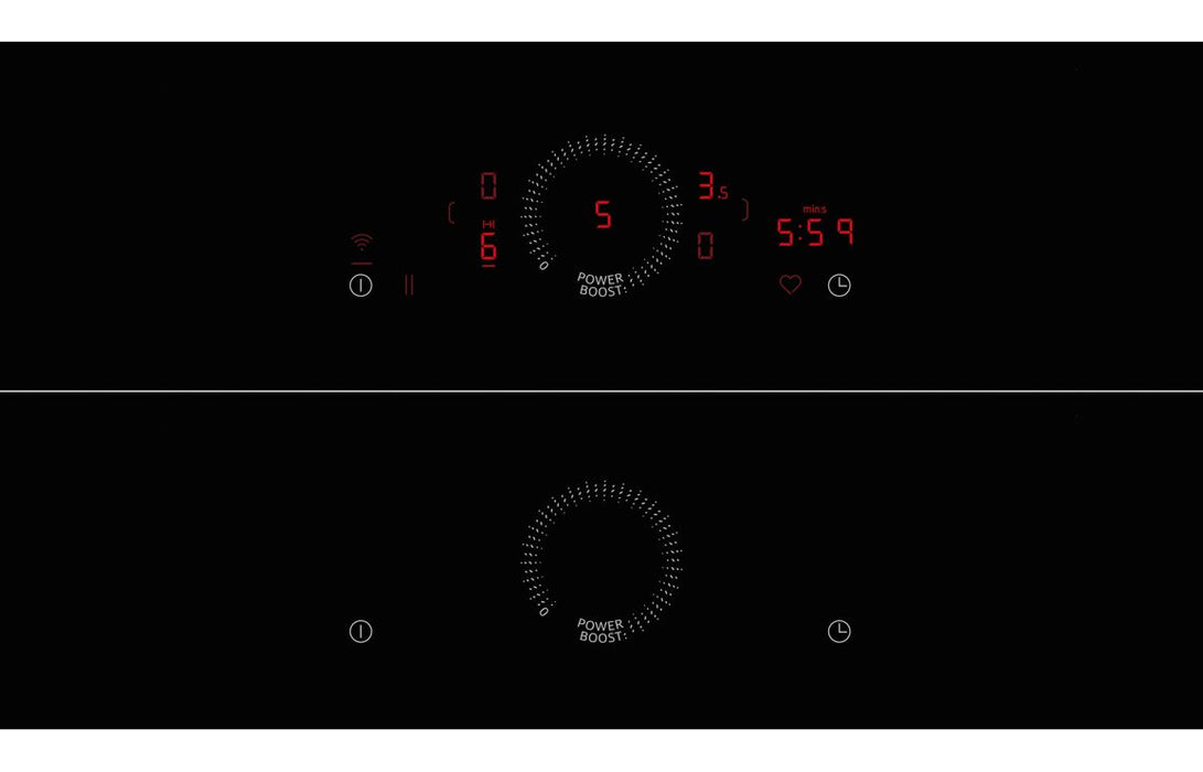 Neff N70 V58NHQ4L0 80cm Venting Combi Induction Hob (Surface Mount) - Black Glass