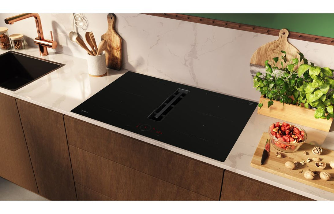 Neff N70 V58PHQ4C0 80cm Venting Combi Induction Hob (Flush Fit) - Black Glass