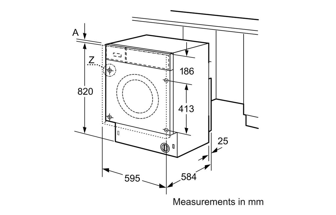 Neff V6540X3GB B/I 7/4kg 1400rpm Washer Dryer
