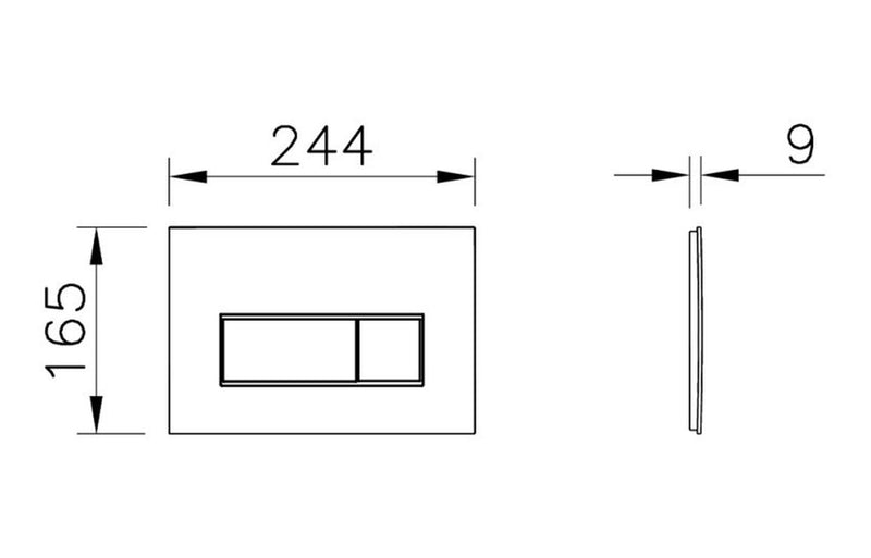 VitrA Loop Square Flush Plate