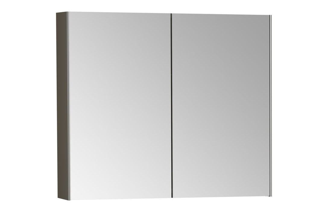 VitrA 820x695mm Mirrored Cabinet - Brushed Chrome
