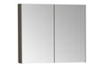 VitrA 820x695mm Mirrored Cabinet - Brushed Chrome