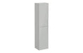 VitrA Root Flat 40cm 2 Door Tall Unit (LH Hinge) - Shiny Pearl Grey
