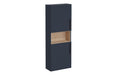 VitrA Root Flat 55cm 2 Door Semi-Tall Unit (LH Hinge) - Matt Dark Blue