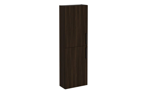 VitrA Root Flat 55cm 2 Door Slim Tall Unit (LH Hinge) - Walnut