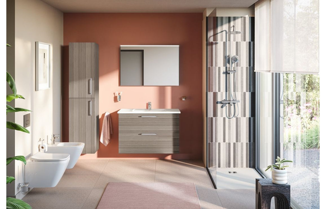 VitrA Root Flat 40cm 2 Door Tall Unit (LH Hinge) - Cordoba