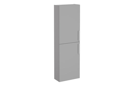 VitrA Root Flat 55cm 2 Door Slim Tall Unit (LH Hinge) - Matt Rock Grey