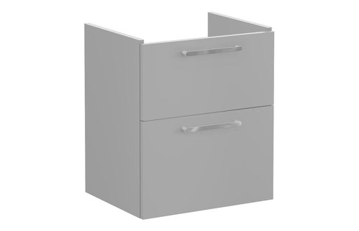 VitrA Root Flat 60cm 2 Drawer Washbasin Unit - Matt Rock Grey