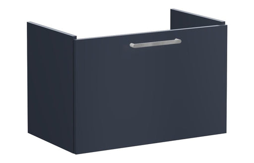 VitrA Root Flat 80cm 1 Drawer Washbasin Unit - Matt Dark Blue