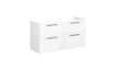 VitrA Root Flat 120cm 4 Drawer Washbasin Unit - High Gloss White