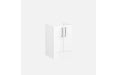 VitrA Root Flat 60cm 2 Door Floor Standing Washbasin Unit - High Gloss White