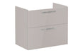 VitrA Root Flat 80cm 2 Drawer Washbasin Unit - Bright Sahara Beige