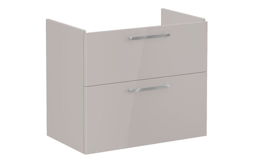 VitrA Root Flat 80cm 2 Drawer Washbasin Unit - Bright Sahara Beige