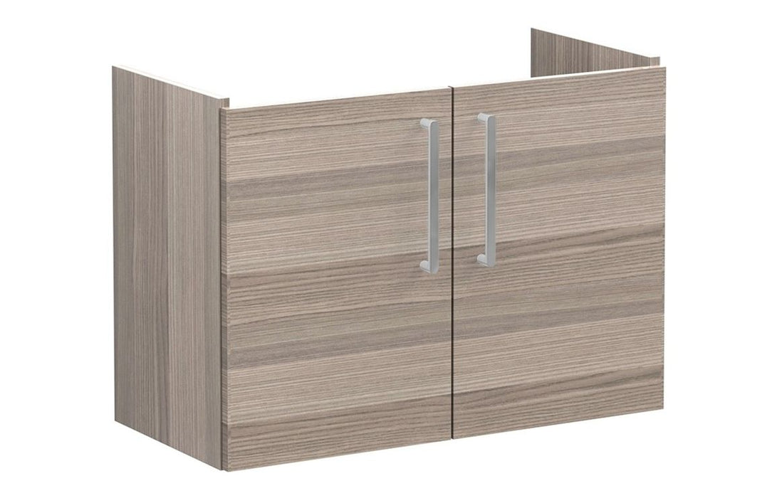 VitrA Root Flat 80cm 2 Door Wall Hung Slim Washbasin Unit - Cordoba