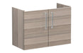 VitrA Root Flat 80cm 2 Door Wall Hung Slim Washbasin Unit - Cordoba