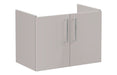 VitrA Root Flat 80cm 2 Door Wall Hung Washbasin Unit - Bright Sahara Beige