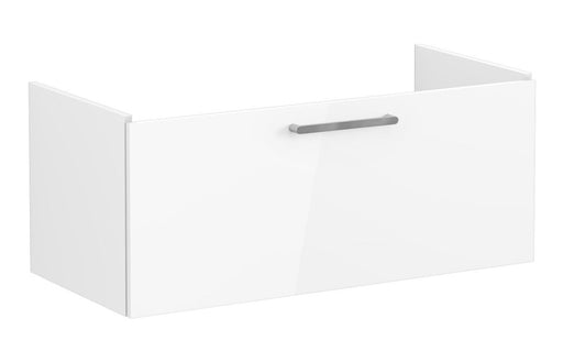 VitrA Root Flat 100cm 1 Drawer Washbasin Unit - High Gloss White