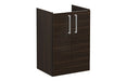 VitrA Root Flat 60cm 2 Door Floor Standing Washbasin Unit - Walnut