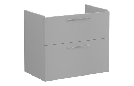 VitrA Root Flat 80cm 2 Drawer Washbasin Unit - Matt Rock Grey