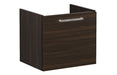 VitrA Root Flat 60cm 1 Drawer Washbasin Unit - Walnut