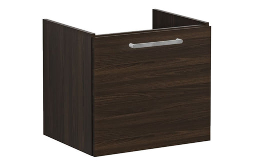 VitrA Root Flat 60cm 1 Drawer Washbasin Unit - Walnut