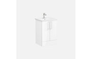 VitrA Zentrum 60cm 2 Drawer F/S Washbasin Unit - High Gloss White
