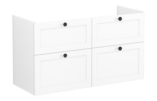 VitrA Root Classic 120cm 4 Drawer Washbasin Unit - Matt White
